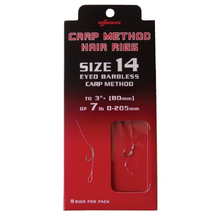 Drennan Carp Method Barbless Hair Rigs Drennan Carp Method Barbless Hair Rigs